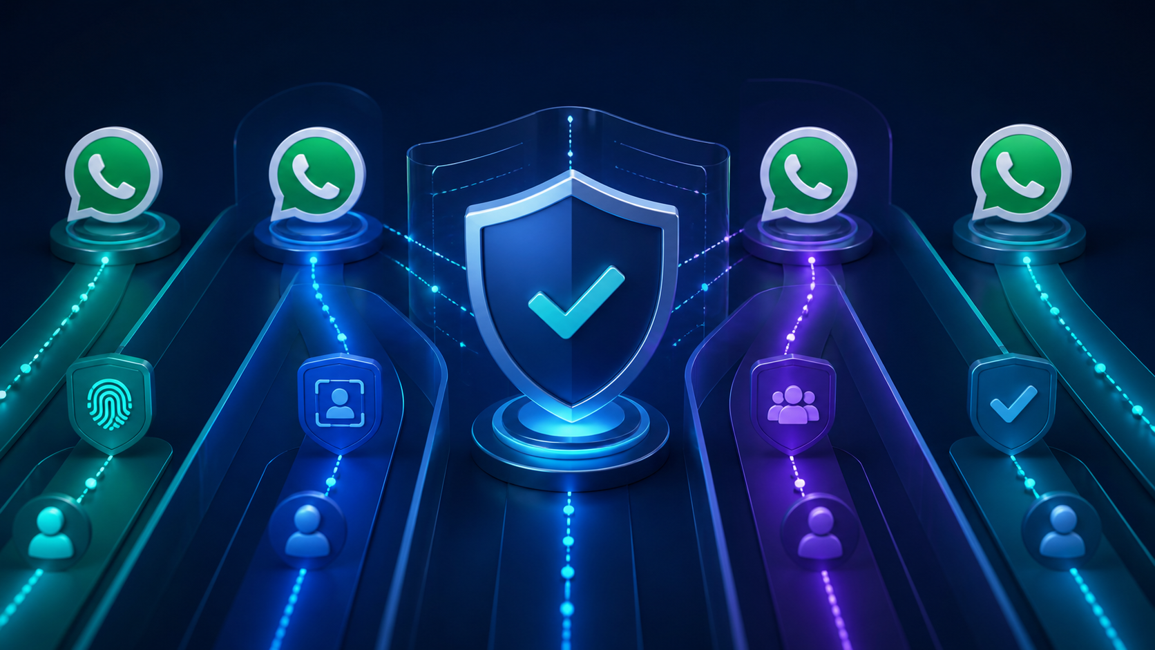 Fluxo de conversas de WhatsApp separado por linhas e conectado a um CRM organizado